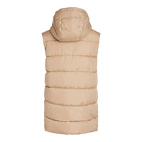 V-NECK SHORT SLEEVED PUFFER VEST