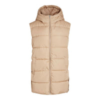 V-NECK SHORT SLEEVED PUFFER VEST