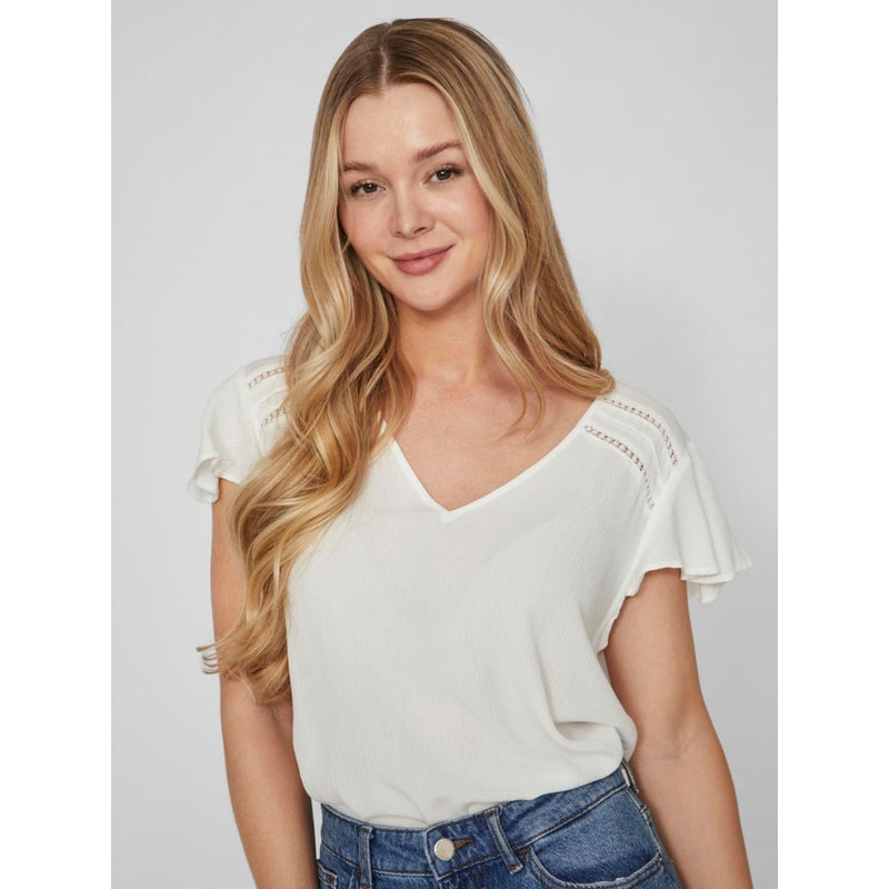 V-NECK SHORT SLEEVED TOP