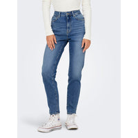 EMILY STRETCH HIGH WAIST STRAIGHT ANKLE JEANS