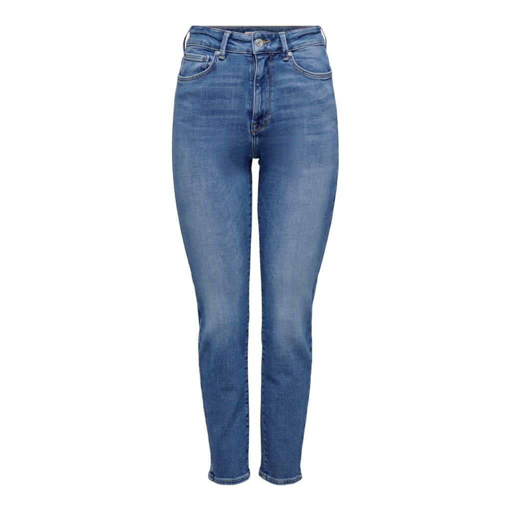 EMILY STRETCH HIGH WAIST STRAIGHT ANKLE JEANS