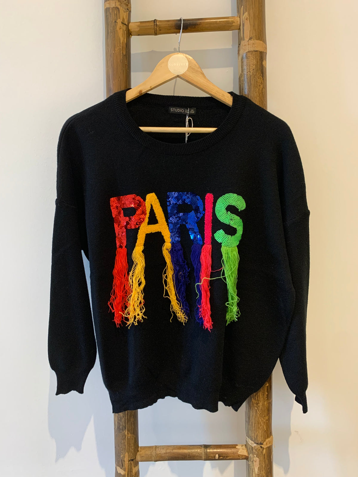 PARIS SLOGAN JUMPER