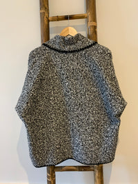 BOUCLE GREY CARDIGAN