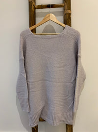 OVERSIZED V NECK KNIT