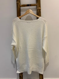 OVERSIZED V NECK KNIT