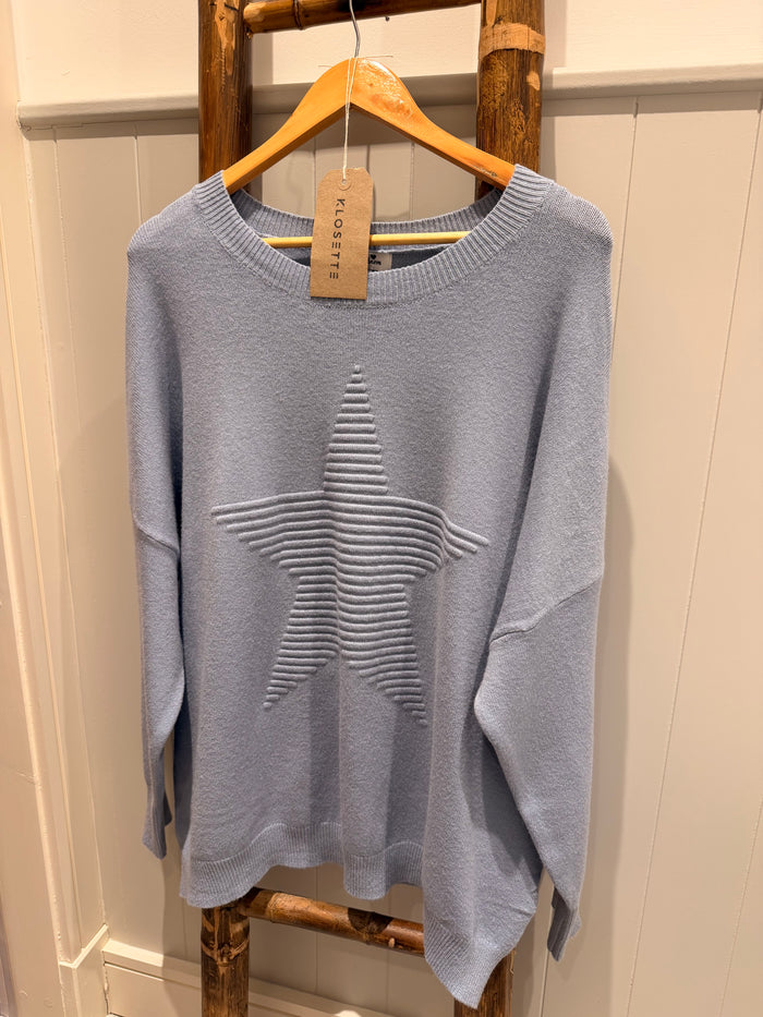 PASTEL BLUE STARLUXE JUMPER