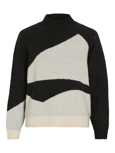 HIGH NECK KNITTED PULLOVER