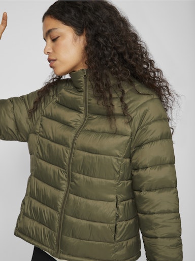 DUSTY OLIVE QUILTED JACKET