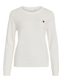 HEART DETAIL KNIT TOP