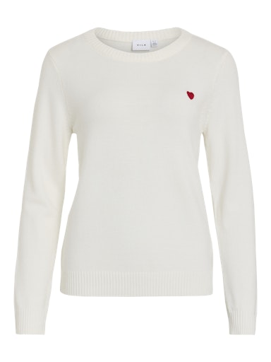 HEART DETAIL KNIT TOP