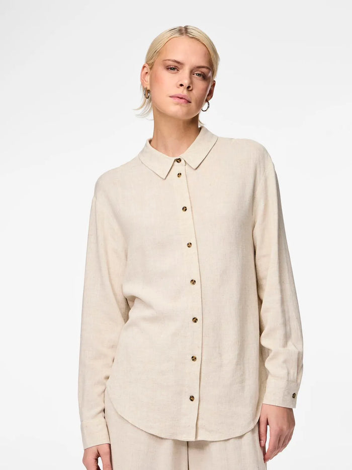 LINEN BLEND SHIRT