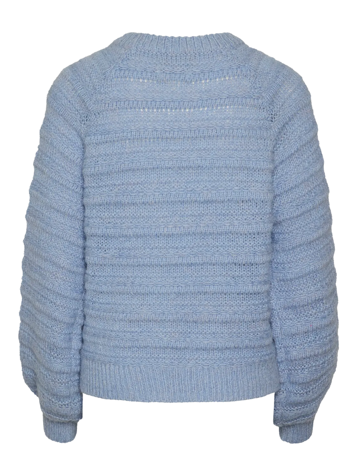 JAYDA O-NECK KNIT HYDRANGEA