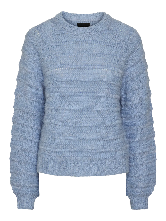 JAYDA O-NECK KNIT HYDRANGEA