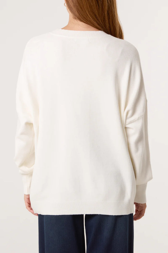 IVORY STARLUXE JUMPER