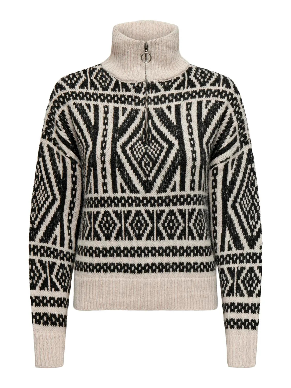 ZIP PULLOVER KNIT