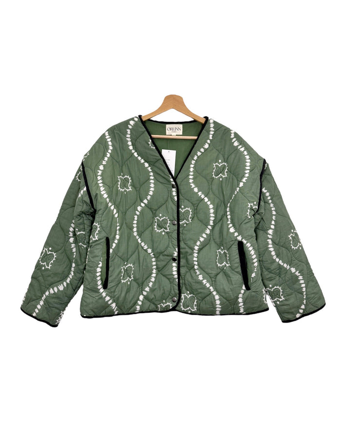 PAISLEY JACKET - KHAKI