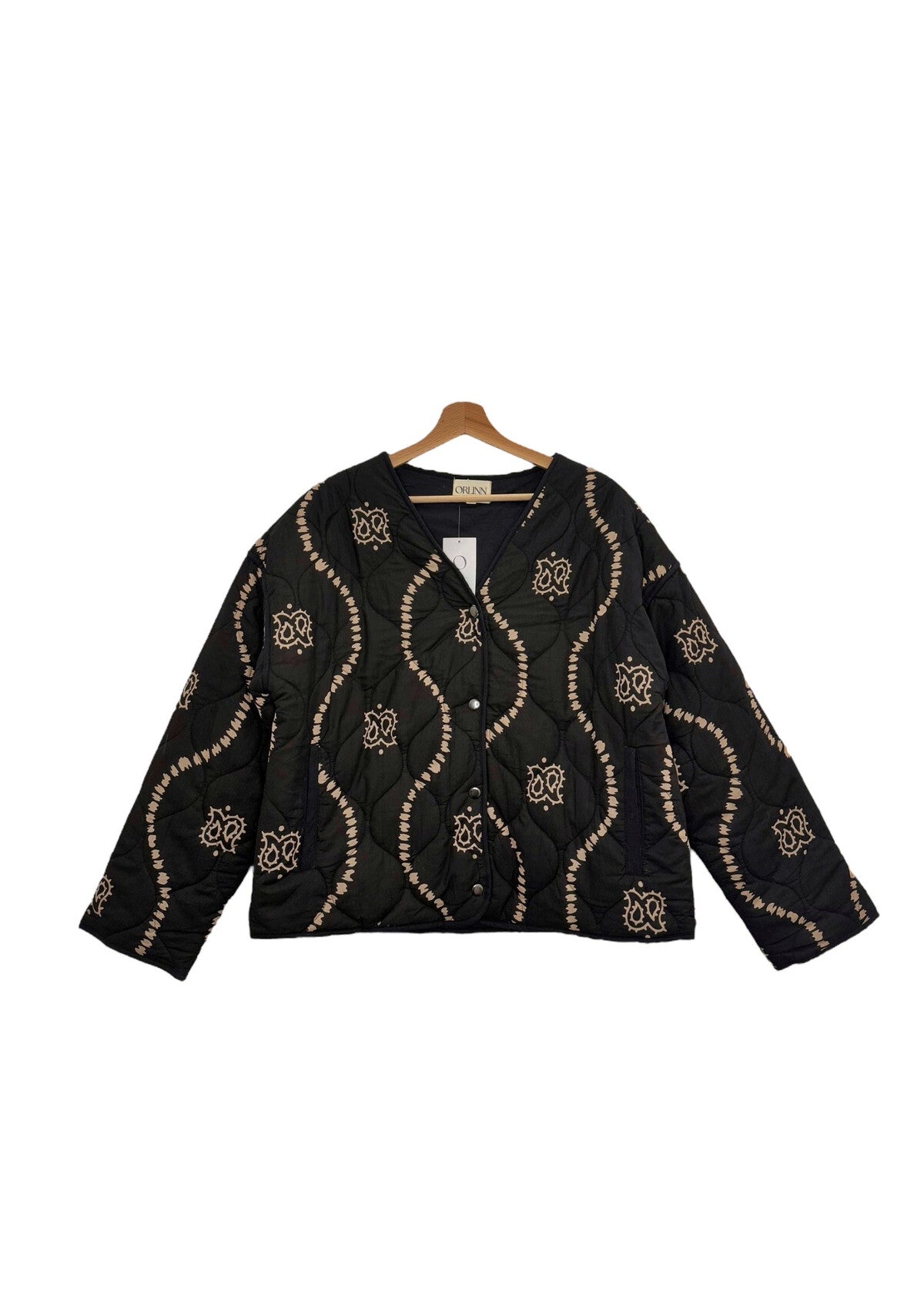 PAISLEY JACKET - BLACK
