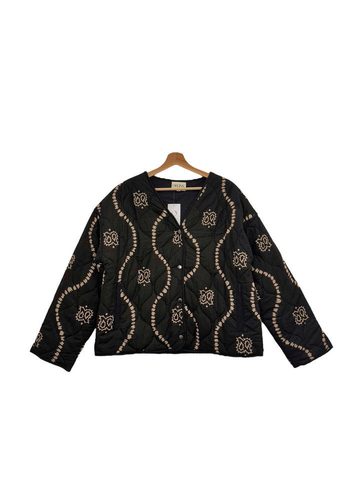 PAISLEY JACKET - BLACK