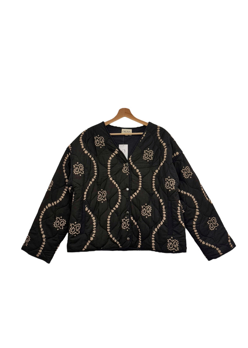 PAISLEY JACKET - BLACK
