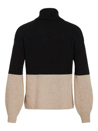 COLOUR BLOCK KNITTED PULLOVER