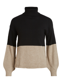 COLOUR BLOCK KNITTED PULLOVER