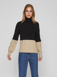 COLOUR BLOCK KNITTED PULLOVER