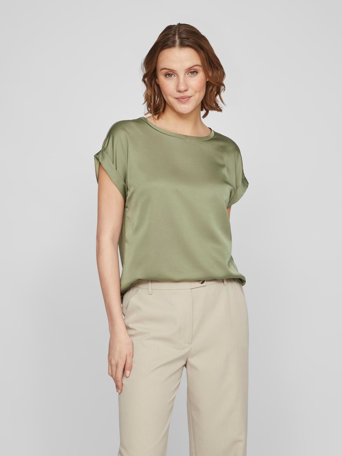 ROUND NECK SHORT SLEEVED TOP